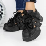 Frauen -Sneaker 3WL120 Schwarz Mei