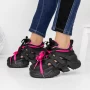 Frauen-Sneaker 3WL120 Black Pink | Mei
