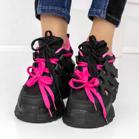 Frauen-Sneaker 3WL120 Black Pink | Mei