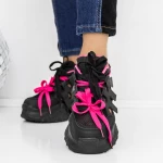 Frauen-Sneaker 3WL120 Black Pink | Mei
