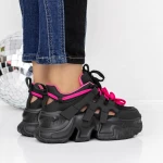 Frauen-Sneaker 3WL120 Black Pink | Mei