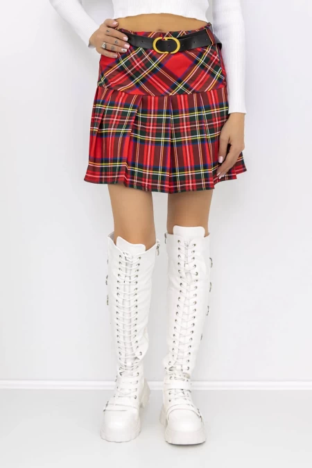 Frauenrock F9693 Red | Kikiriki