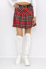 Frauenrock F9693 Red | Kikiriki