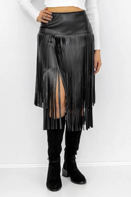 Frauenrock F6774 Black | Kikiriki