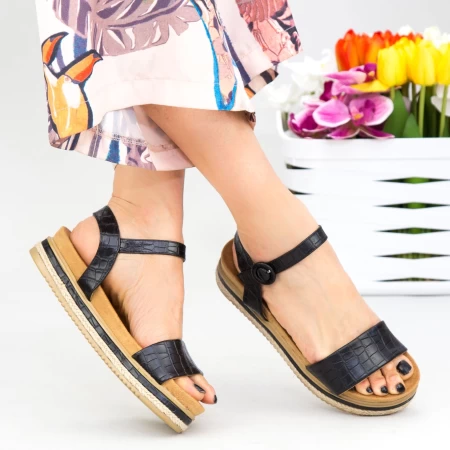 Frauen wt006 Sandalen schwarz Mei