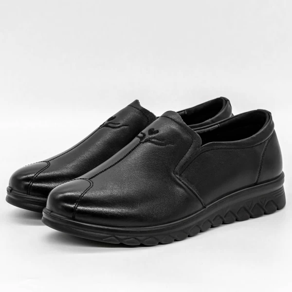 Frauenschuhe jeden Tag 18009 schwarz Gebildet