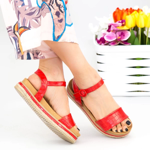 Frauen wt006 Sandalen rot | Mei