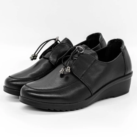 Frauenschuhe jeden Tag 5007 Schwarz Gebildet