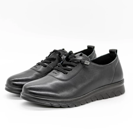 Frauenschuhe jeden Tag 18011 Schwarz Gebildet