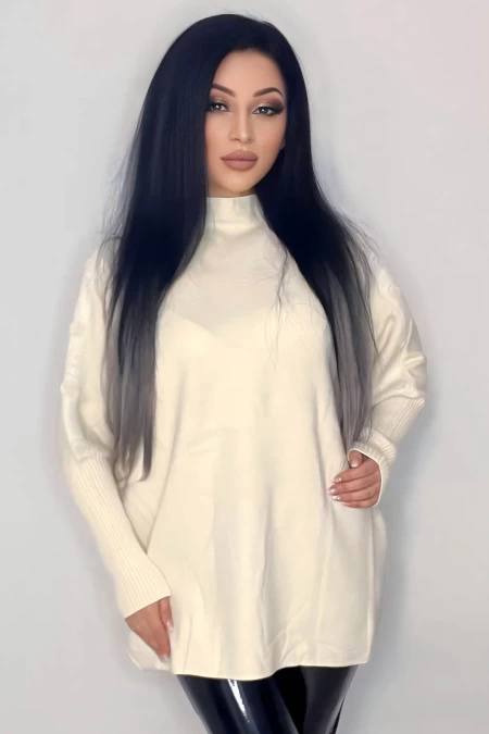 Frauen Sweatshirt M2610 Light Beige Kikiriki