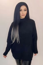 Frauen M2610 Sweatshirt schwarz Kikiriki