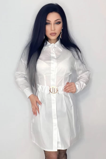 Frauenkleid R8383 Weiß | Kikiriki