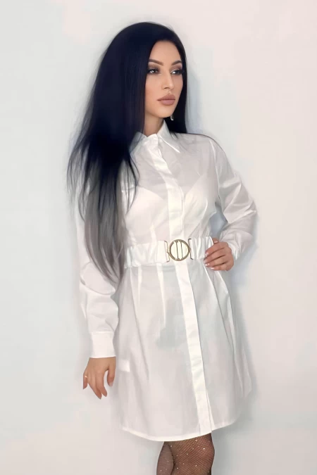 Frauenkleid R8383 Weiß | Kikiriki