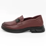 Frauenschuhe täglich N221 Wiśniowy | Gebildet
