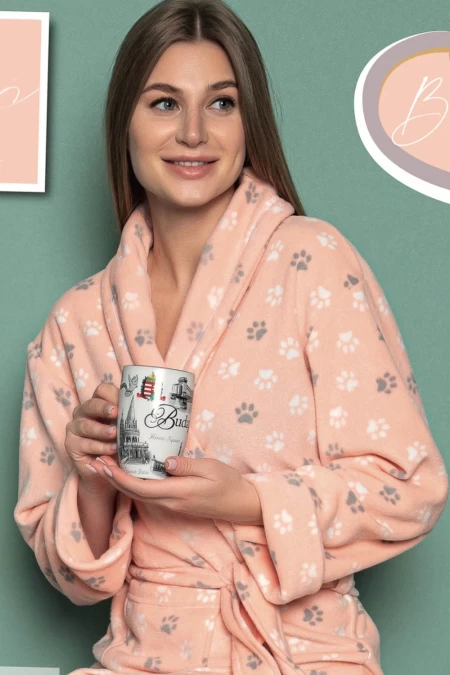 Frauenbademantel CP03 Pink | Pamucle