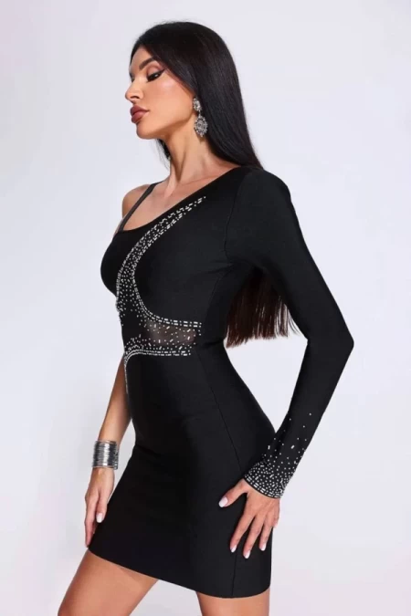 Frauenkleid R2307 Schwarz Neue Ära
