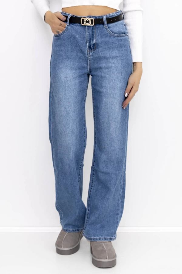 Frauen -Denimjacke G7925 Blau Gesicht