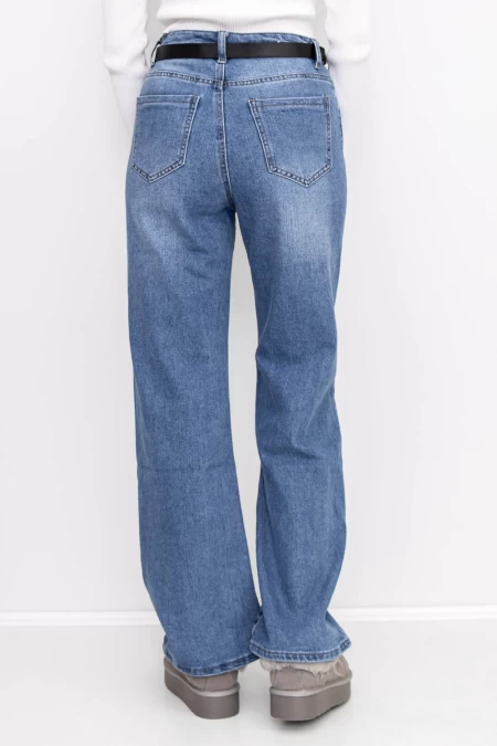 Frauen -Denimjacke G7925 Blau Gesicht