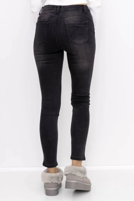 Frauen -Denimjacke GH7365E Schwarz | Gesicht