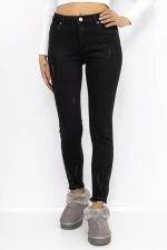 Frauen-Denimjacke KP189-2 Schwarz | Gesicht