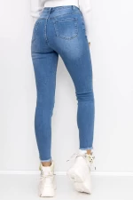 Frauen-Denimjacke KP189-5 Blau Gesicht