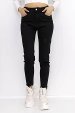 Frauen-Denimjacke KP190-2 Schwarz | Gesicht