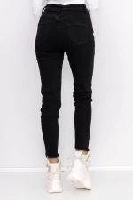 Frauen-Denimjacke KP190-2 Schwarz | Gesicht