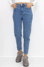 Frauen -Denimjacke KS138 Blau Gesicht