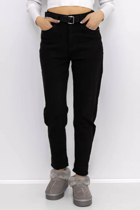 Frauen-Denimjacke KS138-2 Schwarz Gesicht