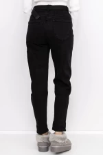 Frauen-Denimjacke KS138-2 Schwarz Gesicht