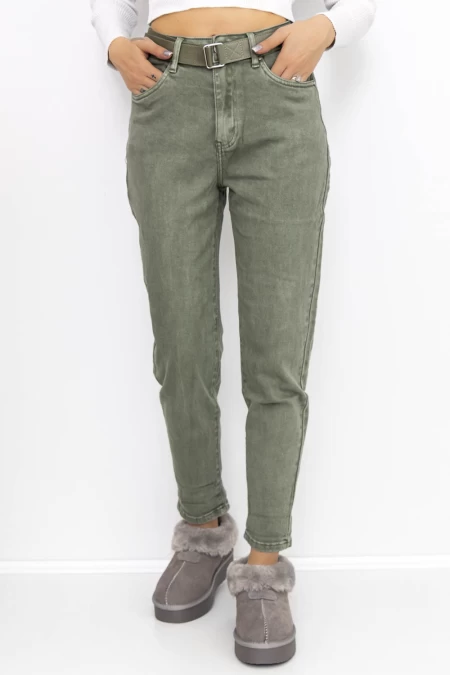 Frauen-Denimjacke KS138-12 Green | Gesicht