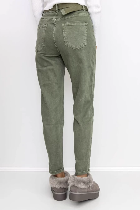 Frauen-Denimjacke KS138-12 Green | Gesicht