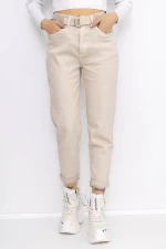 Frauen-Denimjacke KS138-13 Beige Gesicht
