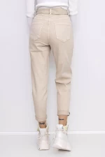 Frauen-Denimjacke KS138-13 Beige Gesicht