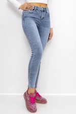 Frauen -Denimjacke M7911 Blau Gesicht