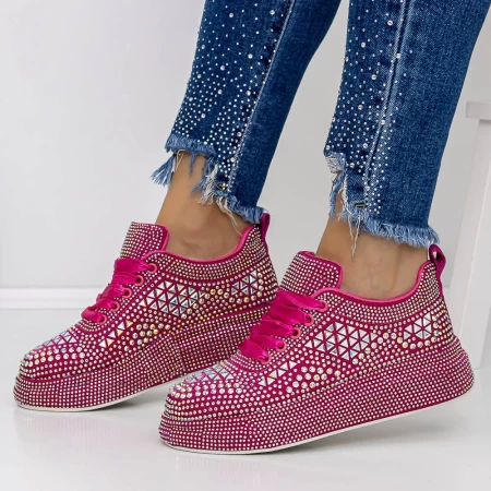 Frauen -Sneaker 3WL86 Fuchsia | Mei