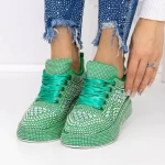 Frauen -Sneaker 3WL86 Grün Mei