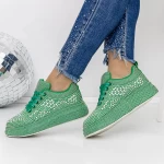 Frauen -Sneaker 3WL86 Grün Mei