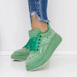 Frauen -Sneaker 3WL86 Grün Mei