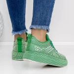 Frauen -Sneaker 3WL86 Grün Mei