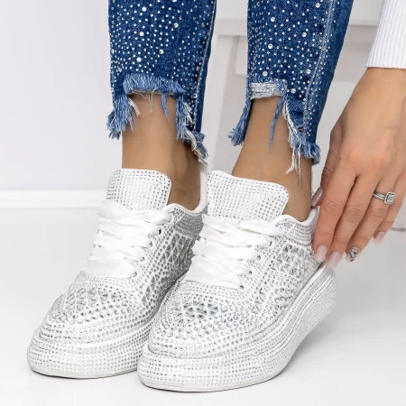Frauen -Sneaker 3WL86 Silber Mei