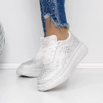 Frauen -Sneaker 3WL86 Silber Mei