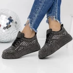 Frauen-Sneaker 3WL86 Black-Gunmetal | Mei