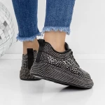 Frauen-Sneaker 3WL86 Black-Gunmetal | Mei