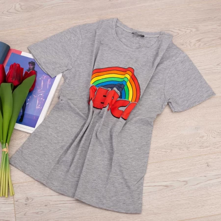 Frauen t -Shirt 8845 Merci Gray | ADROM