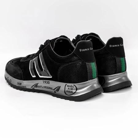Herren Sports Schuhe A8899-11 Black | Franco Gerardo