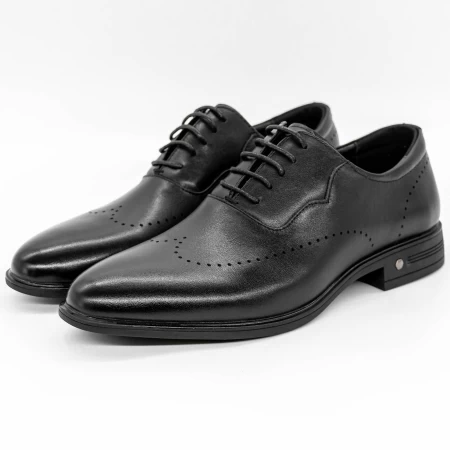 Herrenschuhe F066-025 Schwarz | Eldemas