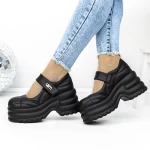 3WL167 schwarze Plattformschuhe Mei