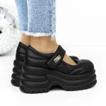 3WL167 schwarze Plattformschuhe Mei