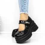 3WL167 schwarze Plattformschuhe Mei